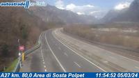 Ponte nelle Alpi: A27 km. 80,0 Area di Sosta Polpet - Di giorno