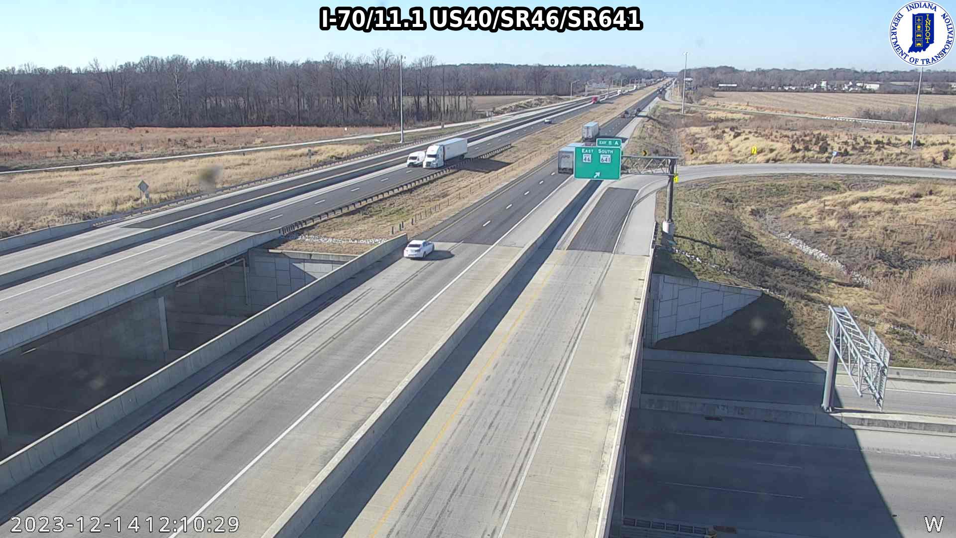 Traffic Cam Terre Haute: I-70: I-70/11.1 US40/SR46/SR641