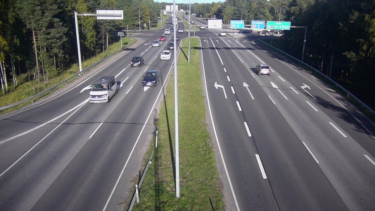 Traffic Cam Oulu: Tie - Laanila - vt20 Kuusamoon