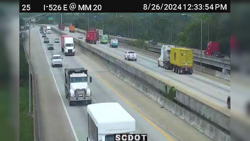 Traffic Cam North Charleston: I-526 E @ MM 20 (Virginia Ave)