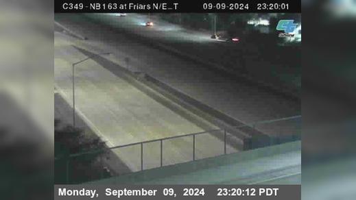 Traffic Cam Mission Valley › North: C349) SR-163: Friars N/E_T