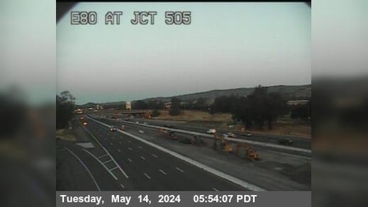 Traffic Cam Vacaville › East: TV999 -- I-80 : AT RTE505 JCT