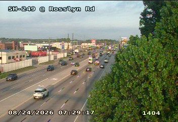 Traffic Cam Weisenberger City › North: SH-249 @ Rosslyn Rd