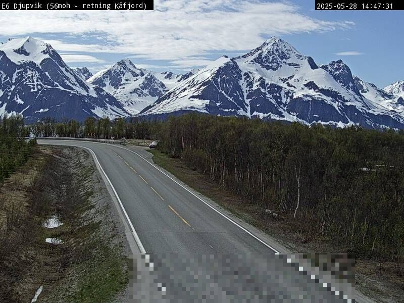 Traffic Cam Djupvik: E6 - Kåfjord