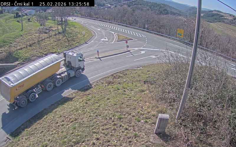 Traffic Cam Crni Kal: G1-10, Kastelec - Črni Kal, Katinara