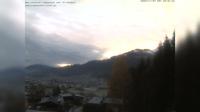 Gemeinde Oberndorf in Tirol: Blick aufs Kitzbüheler Horn vom Gartenhotel Rosenhof