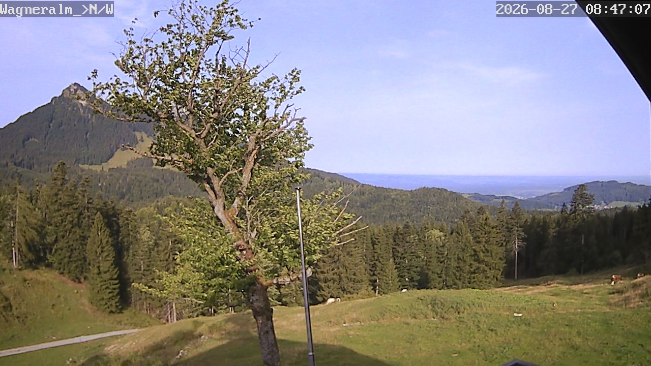 Traffic Cam Samerberg: Wagneralm 1050m ü.M. >NW