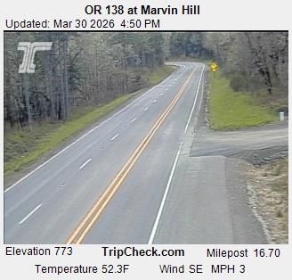 Traffic Cam Stephens: ORE 138 at Marvin Hill