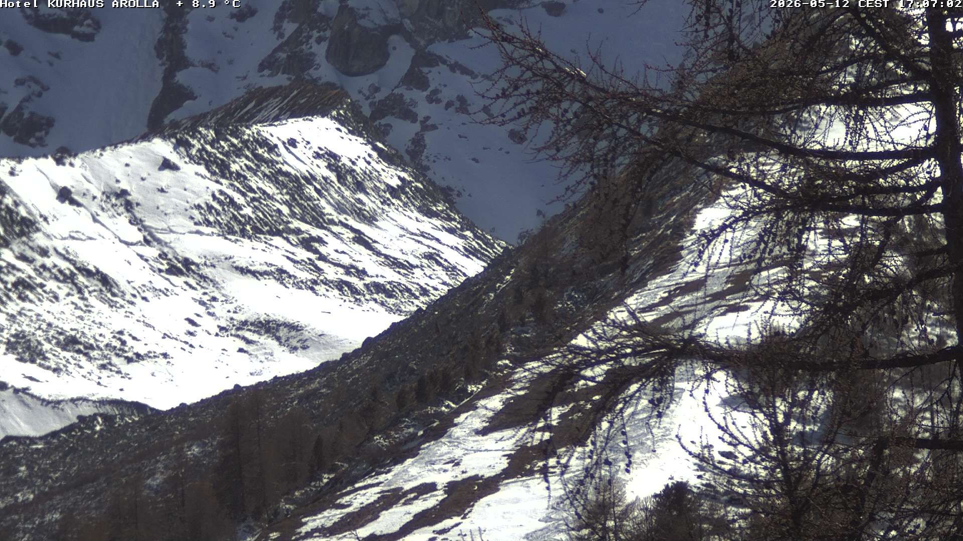 Evolène › Süden: Grand Hotel And Kurhaus - Valais, Suisse: Arolla, piste des Fontanesses