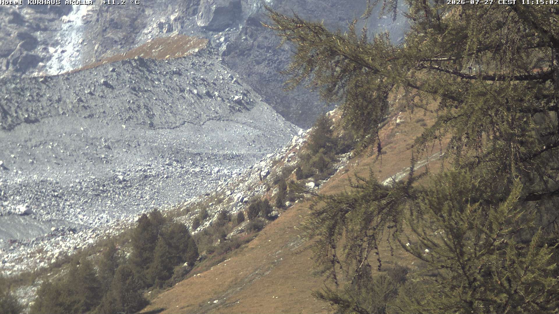 Evolène › Süden: Grand Hotel And Kurhaus - Valais, Suisse: Arolla, piste des Fontanesses