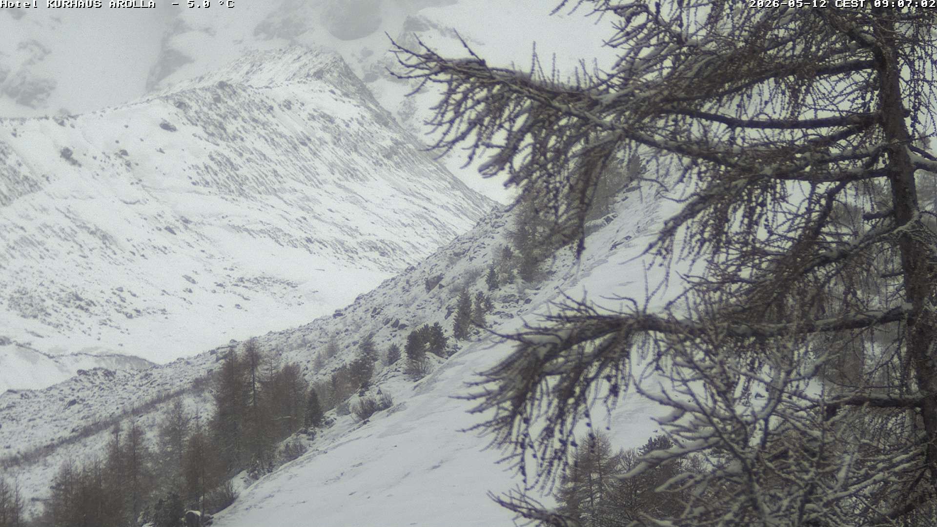 Evolène › Süden: Grand Hotel And Kurhaus - Valais, Suisse: Arolla, piste des Fontanesses