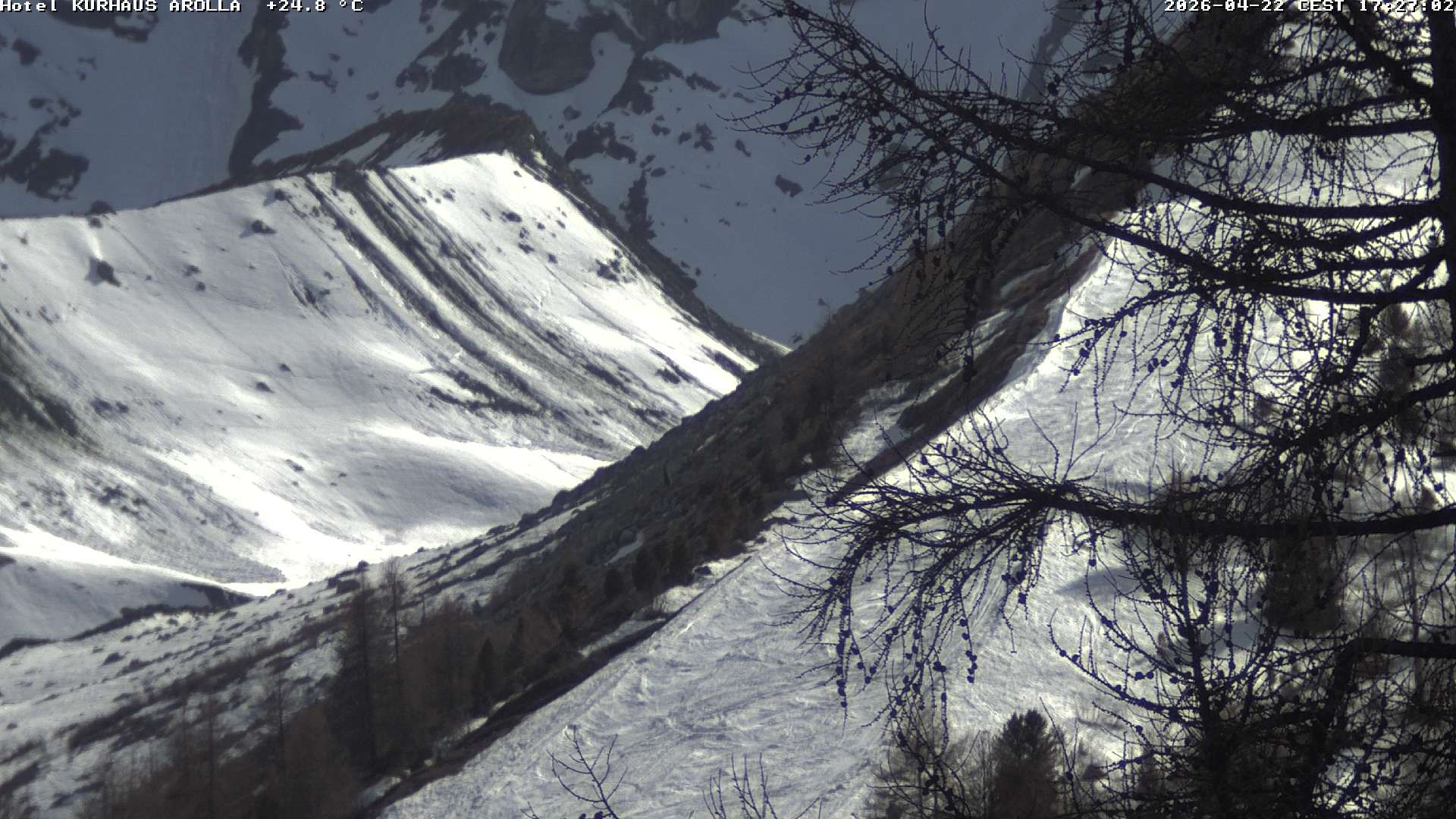 Evolène › Süden: Grand Hotel And Kurhaus - Valais, Suisse: Arolla, piste des Fontanesses