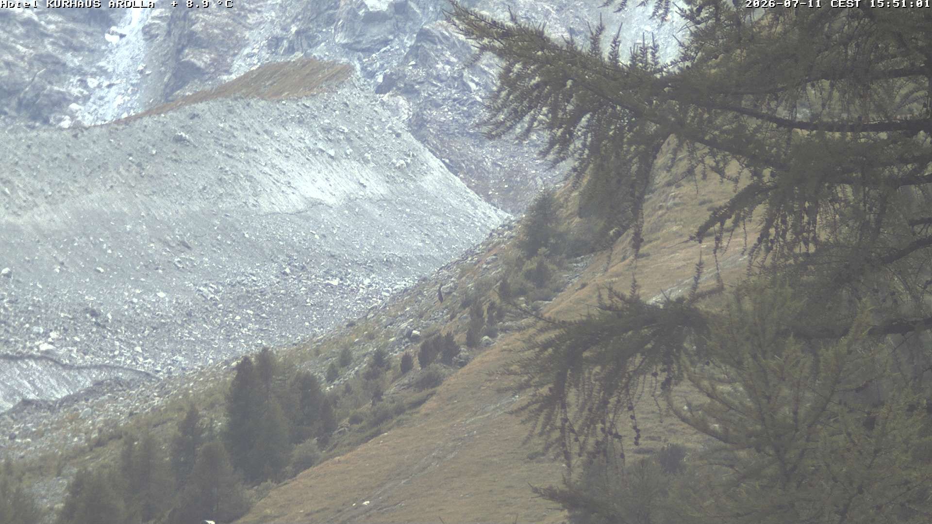 Evolène › Süden: Grand Hotel And Kurhaus - Valais, Suisse: Arolla, piste des Fontanesses