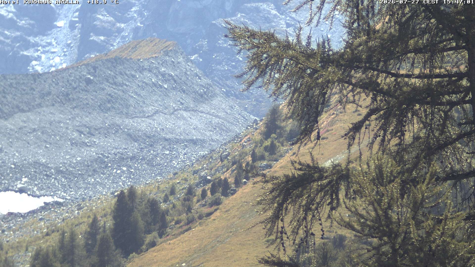 Evolène › Süden: Grand Hotel And Kurhaus - Valais, Suisse: Arolla, piste des Fontanesses