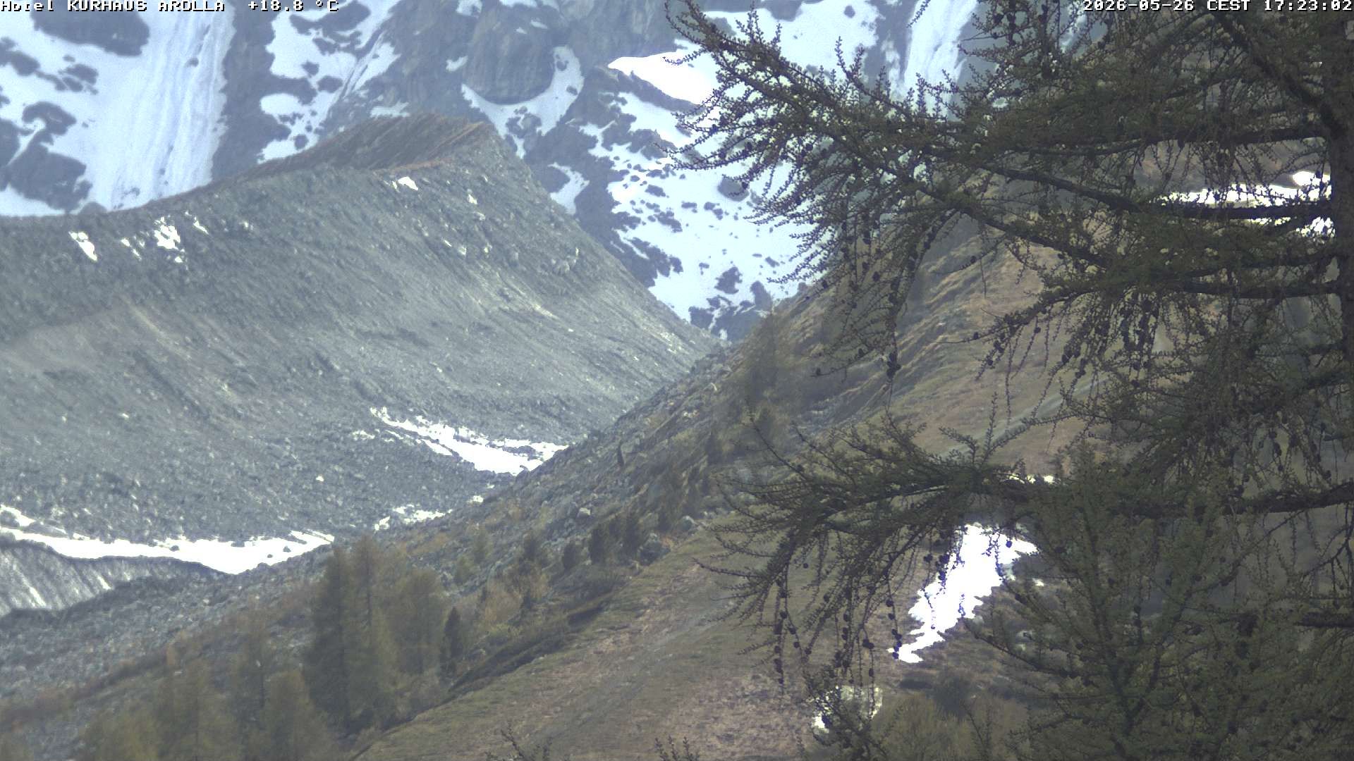 Evolène › Süden: Grand Hotel And Kurhaus - Valais, Suisse: Arolla, piste des Fontanesses