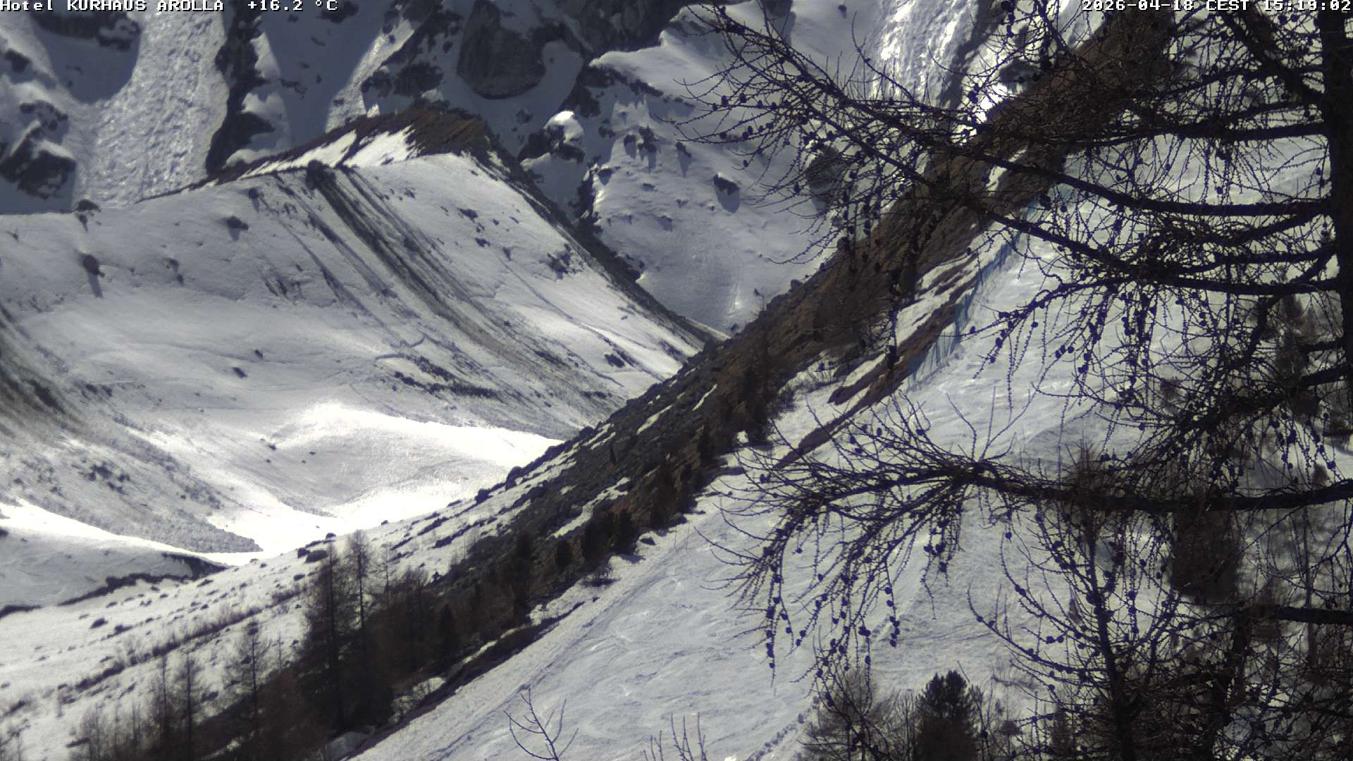 Evolène › Süden: Grand Hotel And Kurhaus - Valais, Suisse: Arolla, piste des Fontanesses