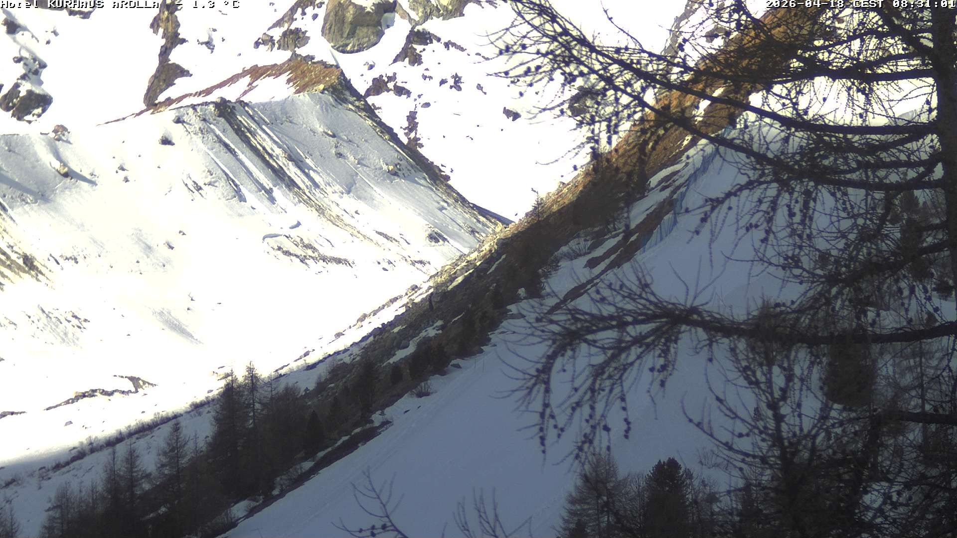 Evolène › Süden: Grand Hotel And Kurhaus - Valais, Suisse: Arolla, piste des Fontanesses