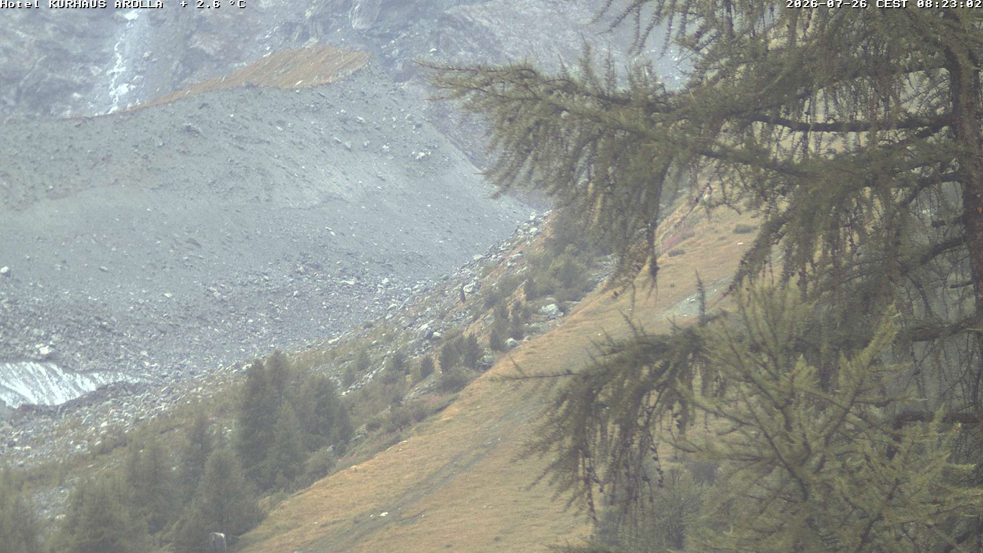 Evolène › Süden: Grand Hotel And Kurhaus - Valais, Suisse: Arolla, piste des Fontanesses