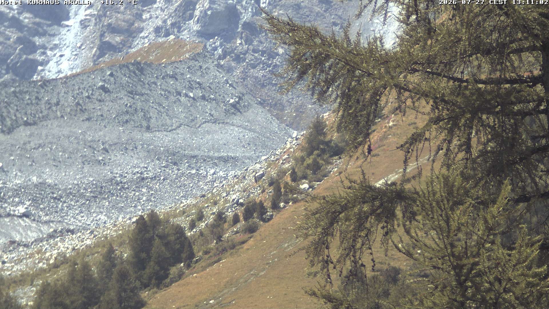 Evolène › Süden: Grand Hotel And Kurhaus - Valais, Suisse: Arolla, piste des Fontanesses