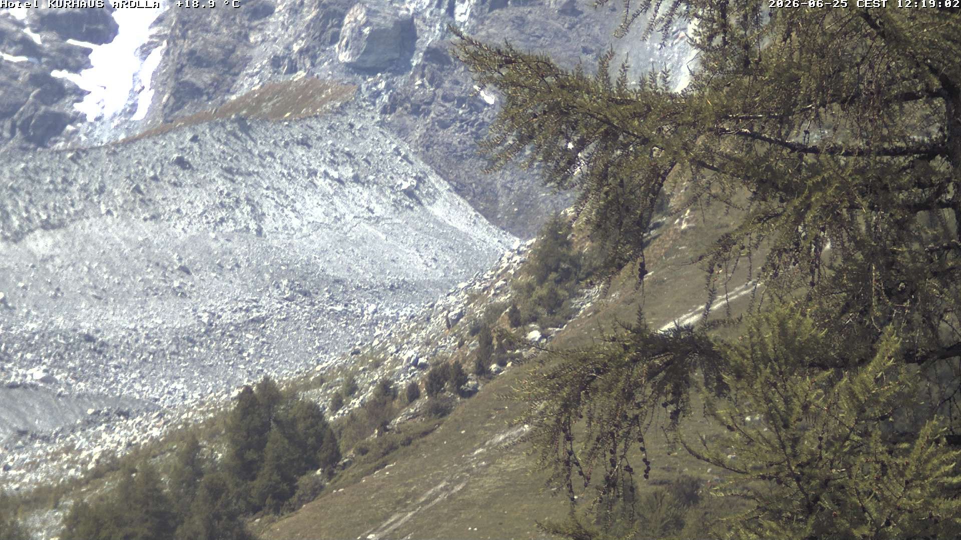Evolène › Süden: Grand Hotel And Kurhaus - Valais, Suisse: Arolla, piste des Fontanesses