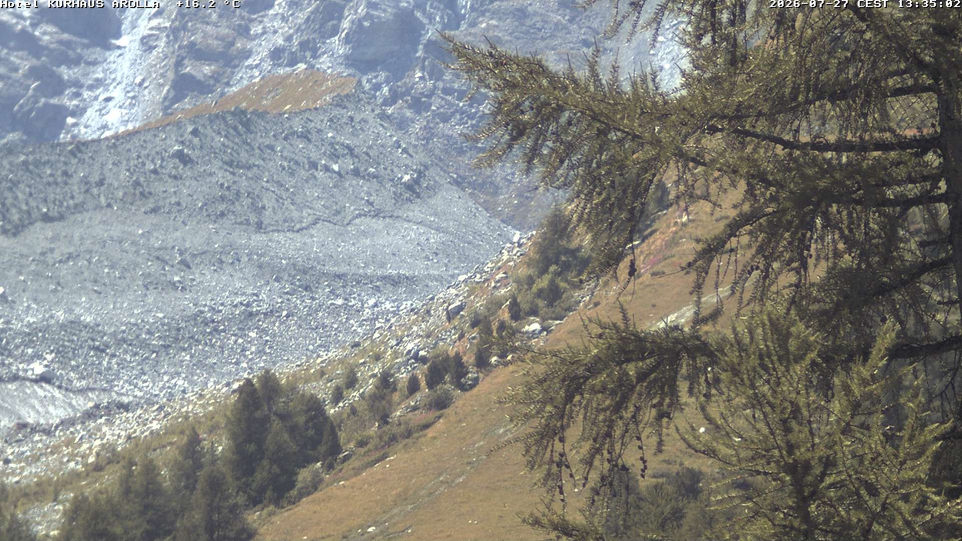 Evolène › Süden: Grand Hotel And Kurhaus - Valais, Suisse: Arolla, piste des Fontanesses