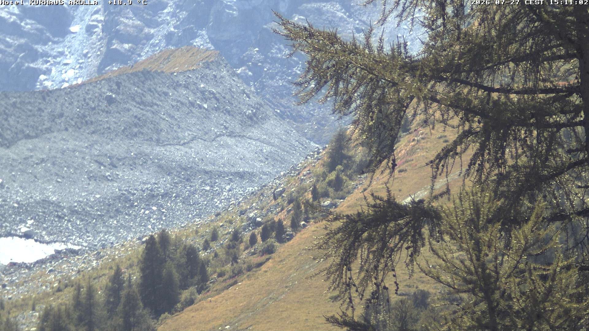 Evolène › Süden: Grand Hotel And Kurhaus - Valais, Suisse: Arolla, piste des Fontanesses