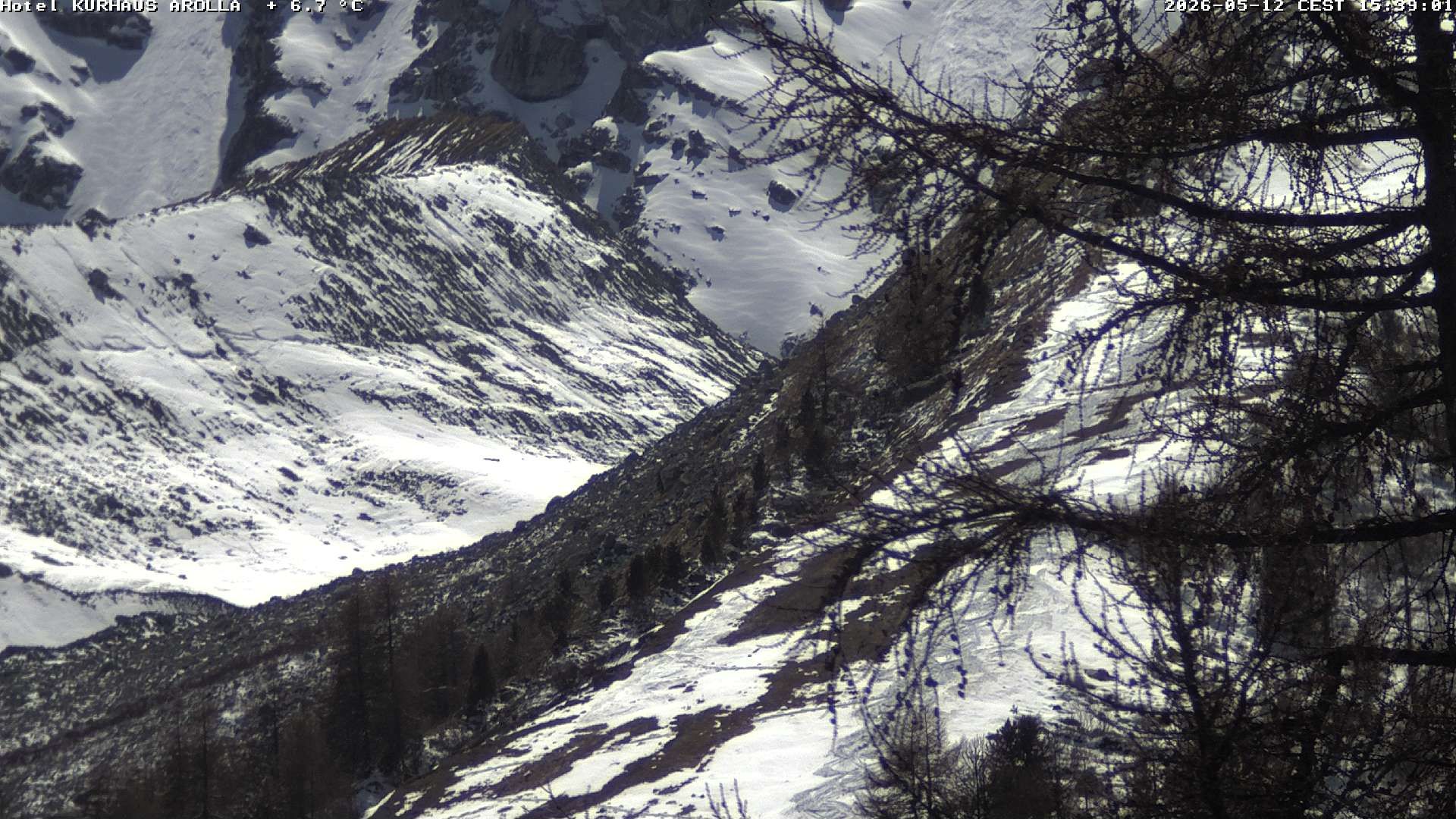 Evolène › Süden: Grand Hotel And Kurhaus - Valais, Suisse: Arolla, piste des Fontanesses
