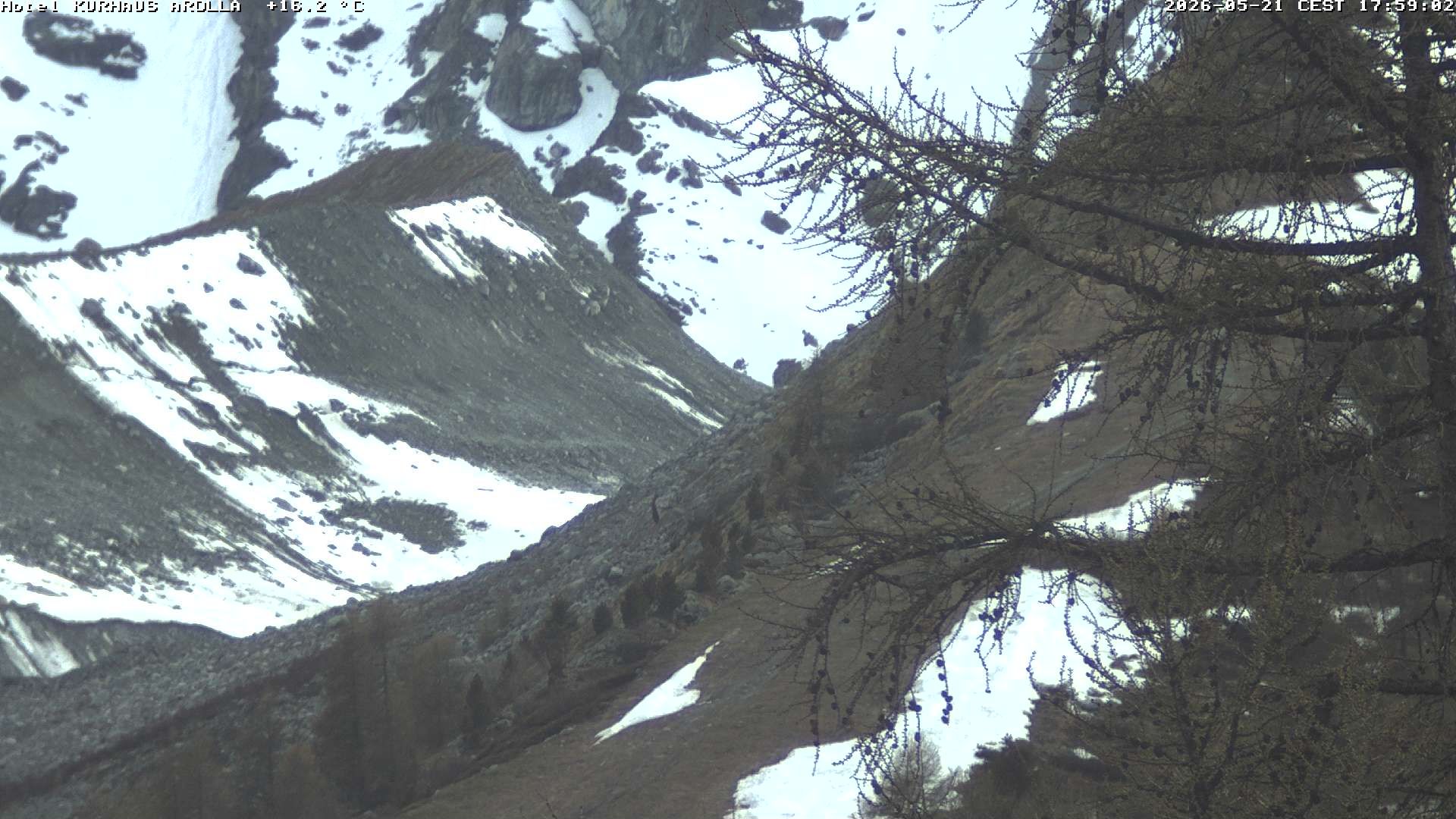 Evolène › Süden: Grand Hotel And Kurhaus - Valais, Suisse: Arolla, piste des Fontanesses