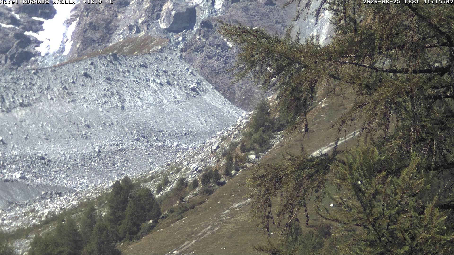 Evolène › Süden: Grand Hotel And Kurhaus - Valais, Suisse: Arolla, piste des Fontanesses