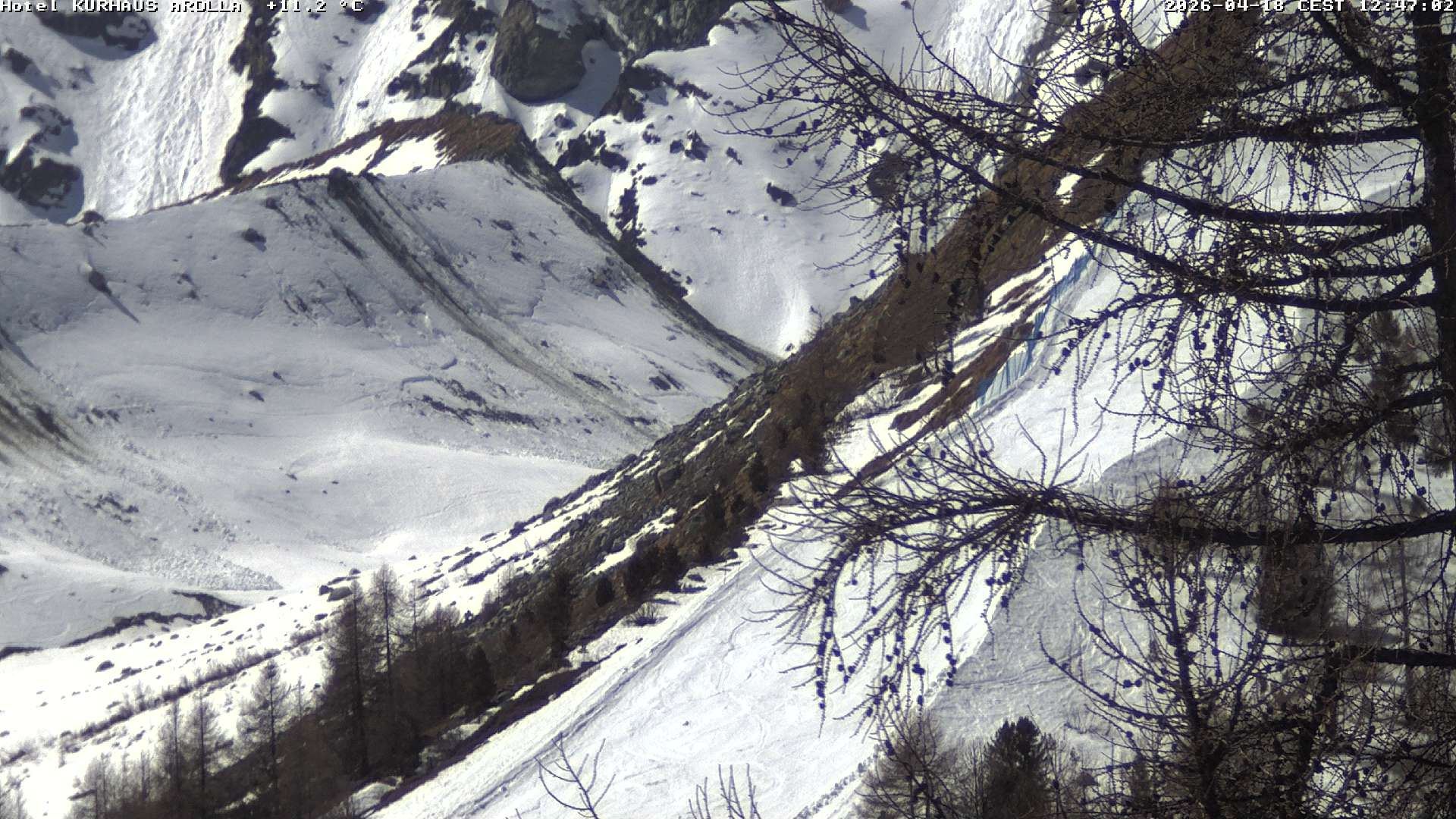 Evolène › Süden: Grand Hotel And Kurhaus - Valais, Suisse: Arolla, piste des Fontanesses