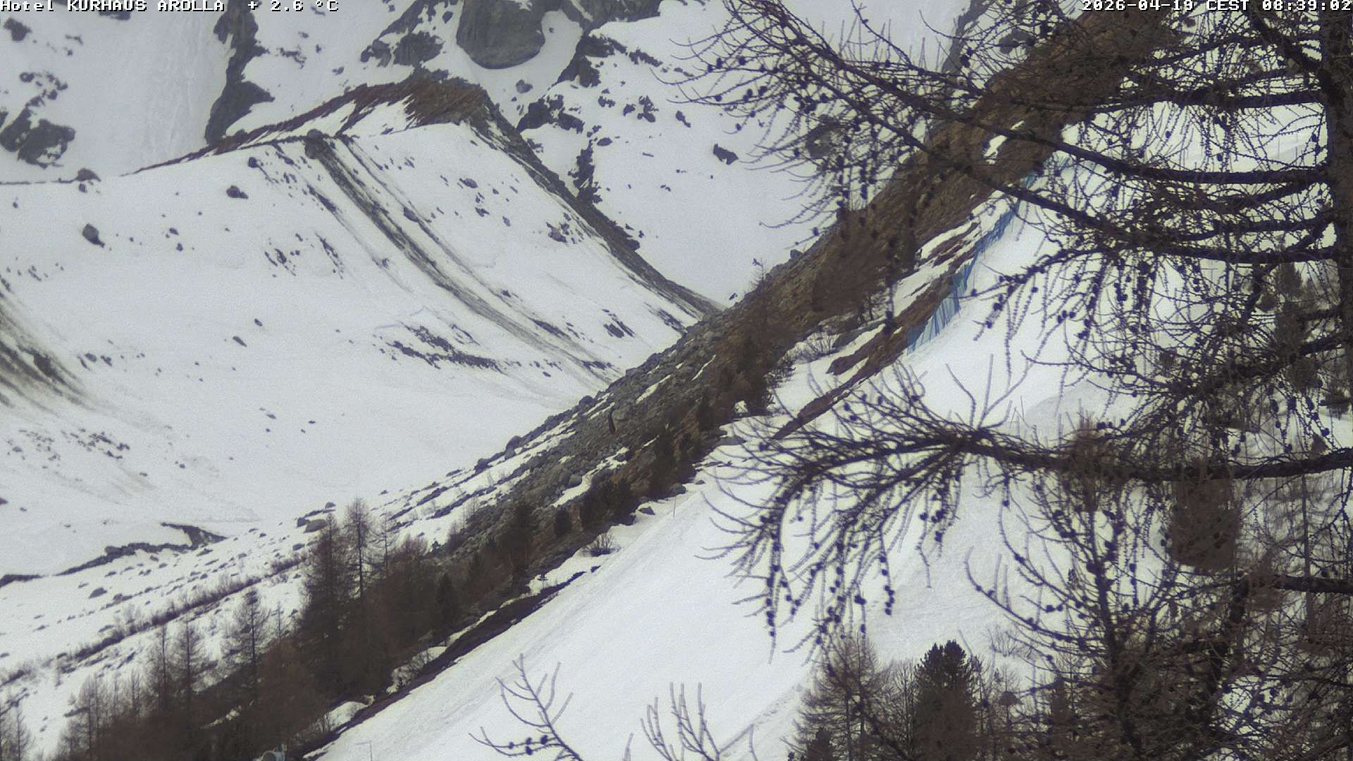 Evolène › Süden: Grand Hotel And Kurhaus - Valais, Suisse: Arolla, piste des Fontanesses