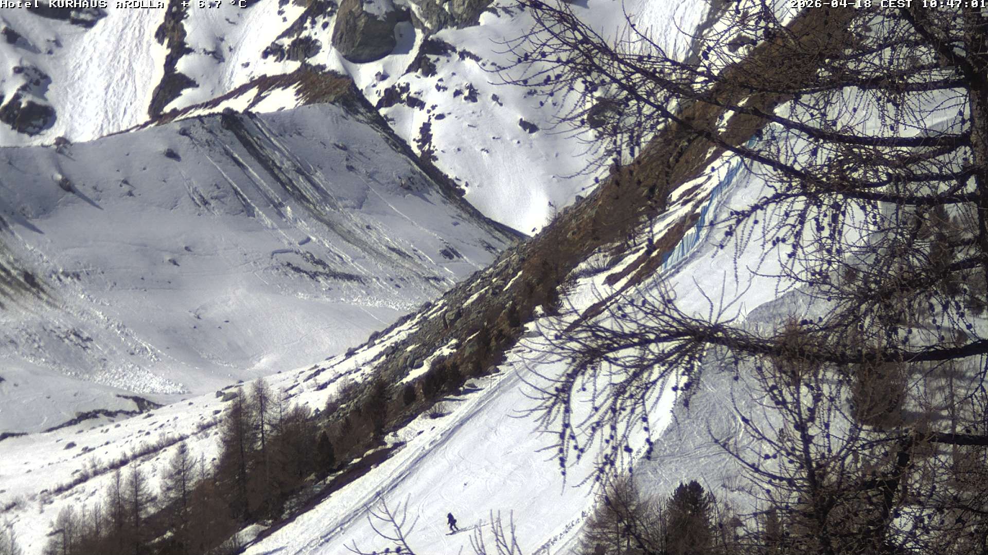 Evolène › Süden: Grand Hotel And Kurhaus - Valais, Suisse: Arolla, piste des Fontanesses