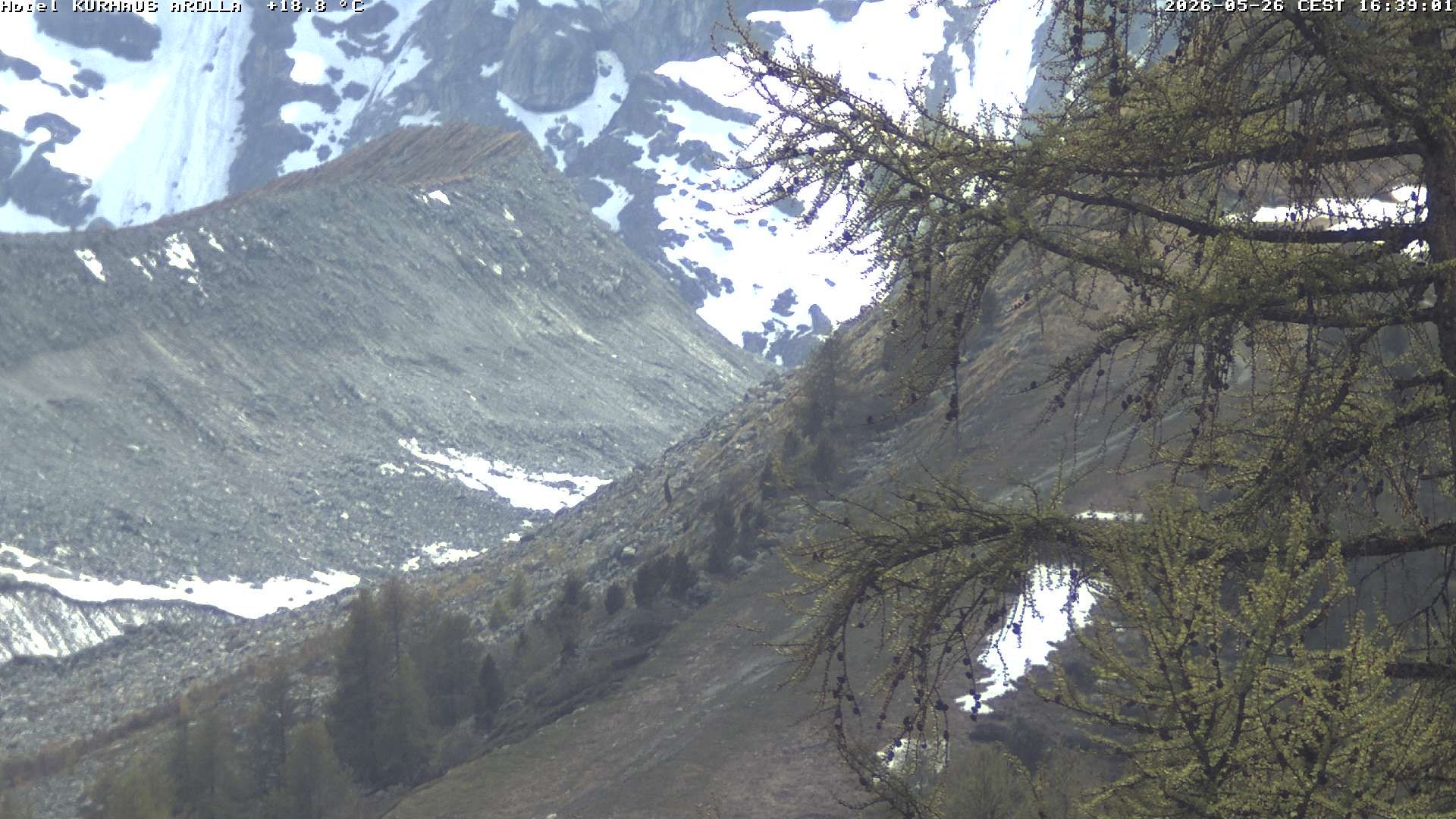 Evolène › Süden: Grand Hotel And Kurhaus - Valais, Suisse: Arolla, piste des Fontanesses