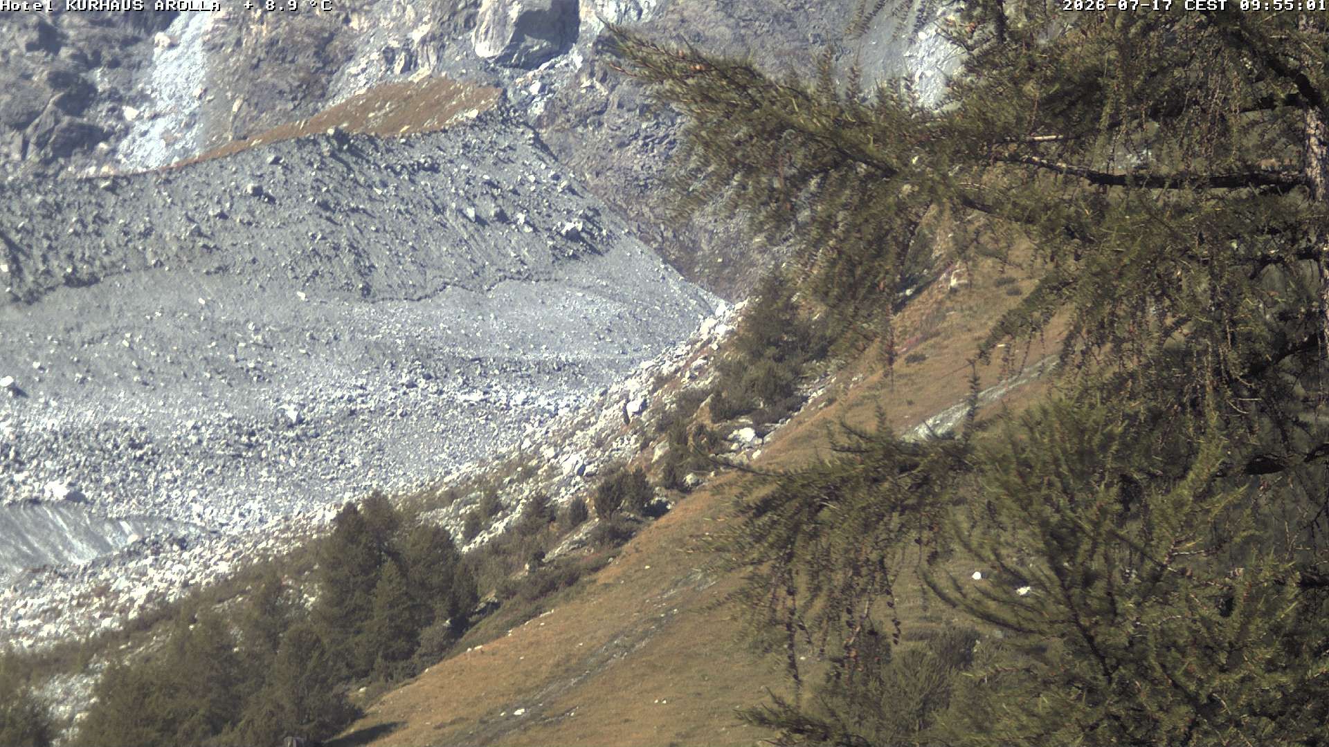 Evolène › Süden: Grand Hotel And Kurhaus - Valais, Suisse: Arolla, piste des Fontanesses