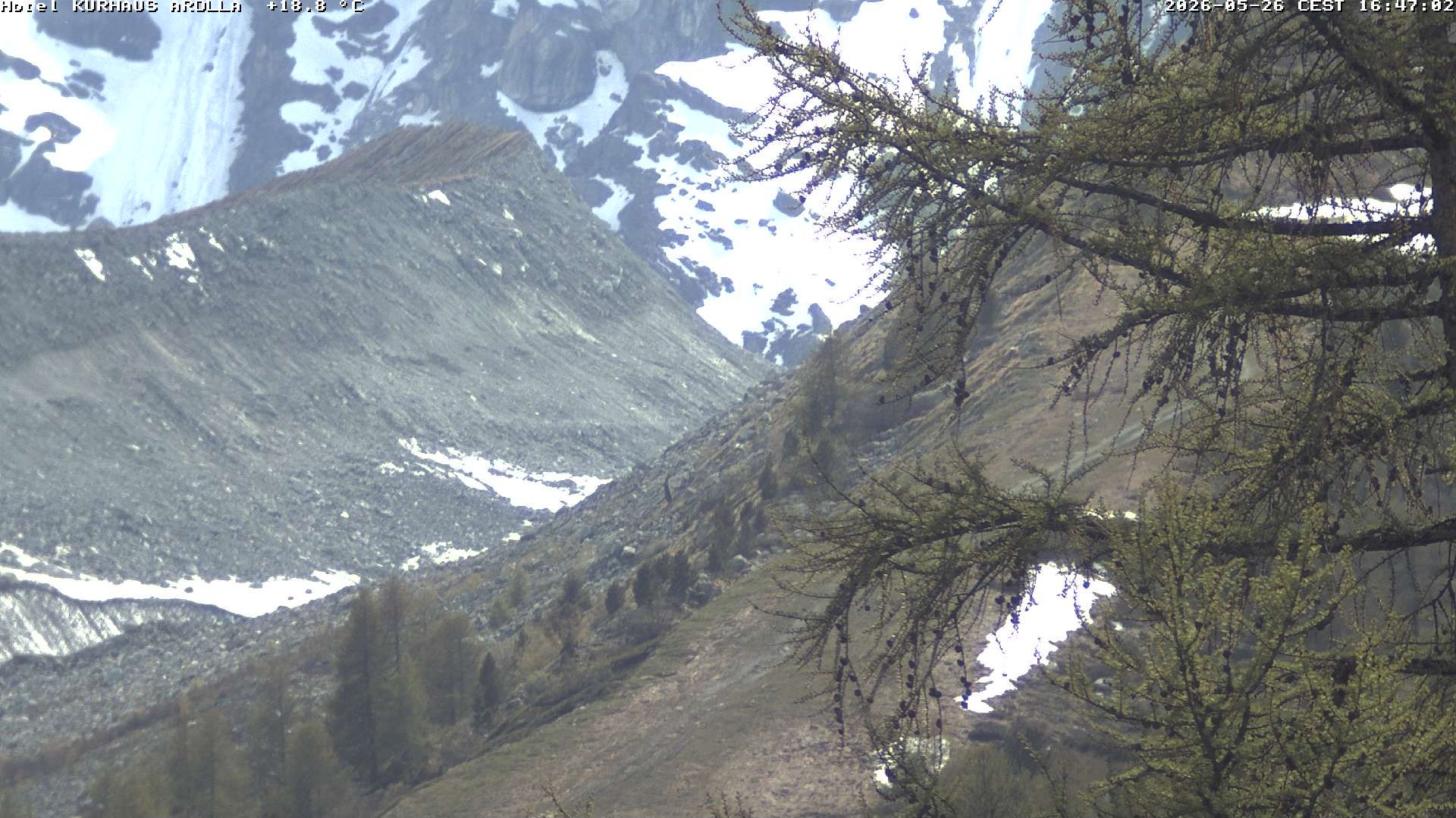 Evolène › Süden: Grand Hotel And Kurhaus - Valais, Suisse: Arolla, piste des Fontanesses