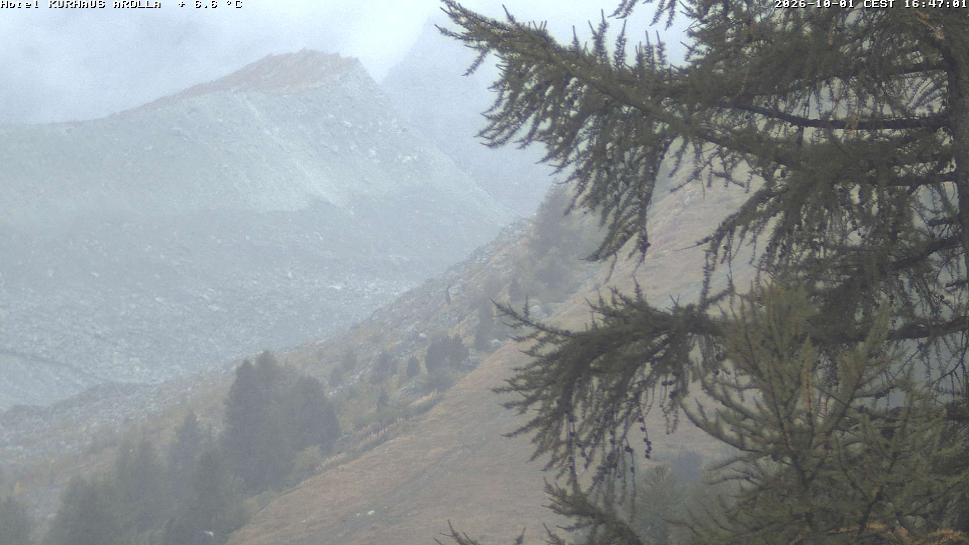 Evolène › Süden: Grand Hotel And Kurhaus - Valais, Suisse: Arolla, piste des Fontanesses