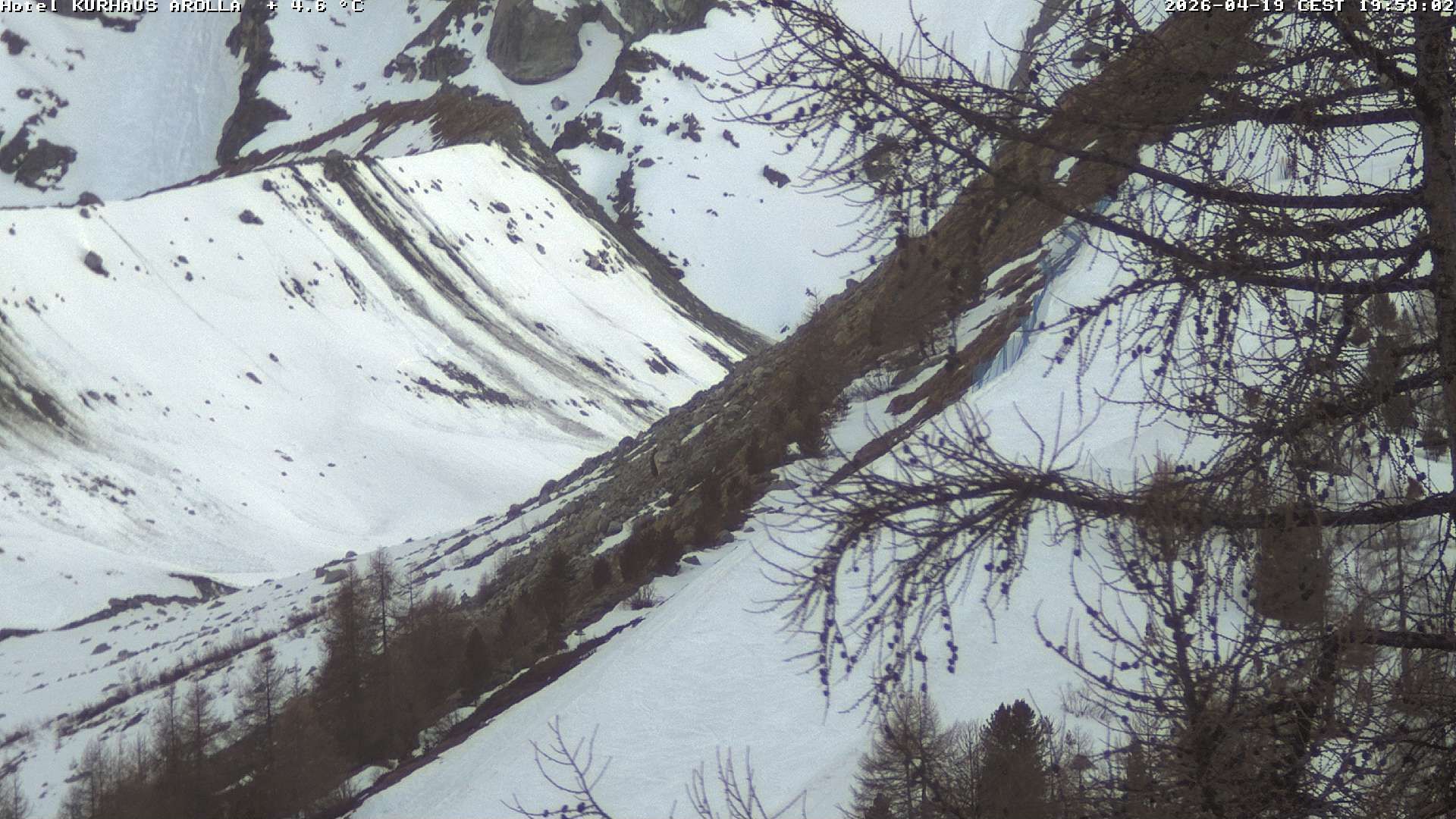 Evolène › Süden: Grand Hotel And Kurhaus - Valais, Suisse: Arolla, piste des Fontanesses