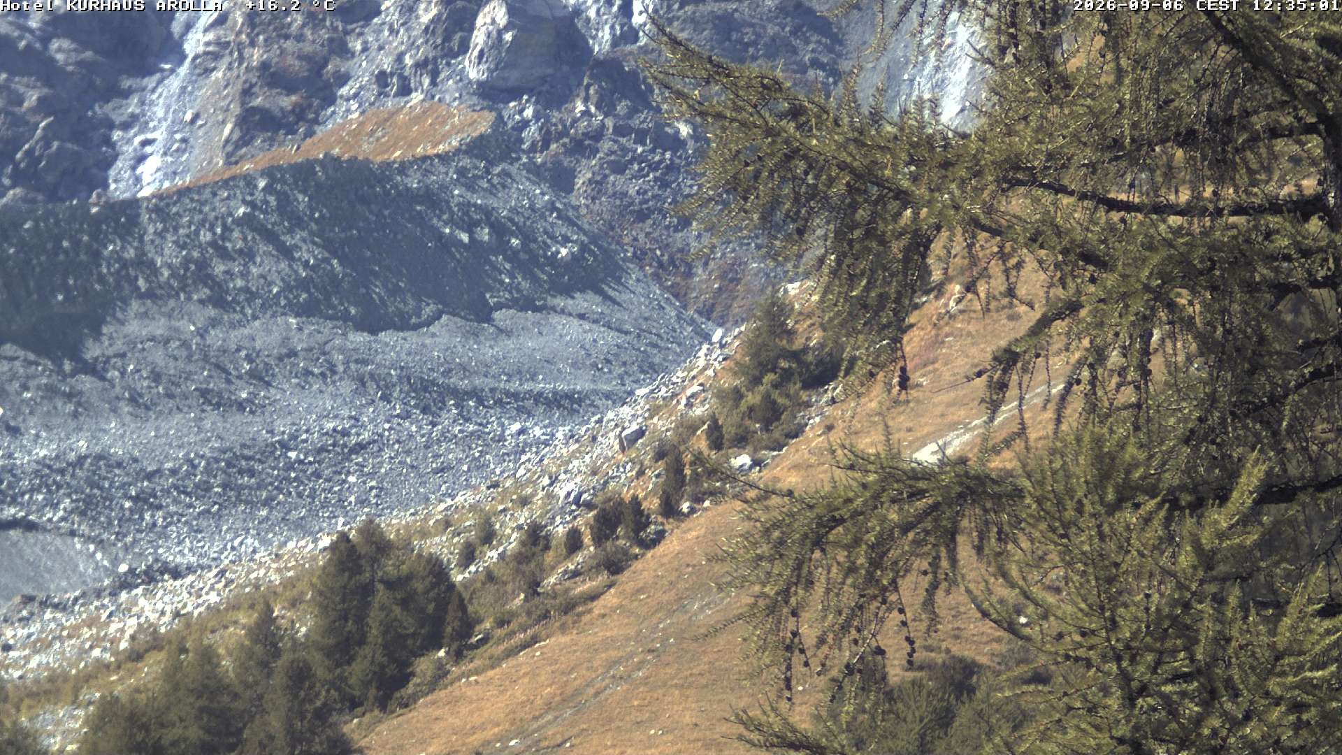 Evolène › Süden: Grand Hotel And Kurhaus - Valais, Suisse: Arolla, piste des Fontanesses