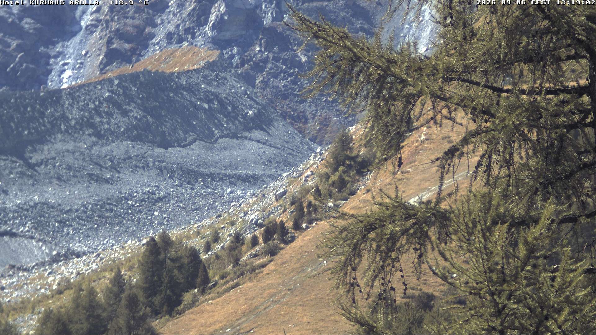 Evolène › Süden: Grand Hotel And Kurhaus - Valais, Suisse: Arolla, piste des Fontanesses