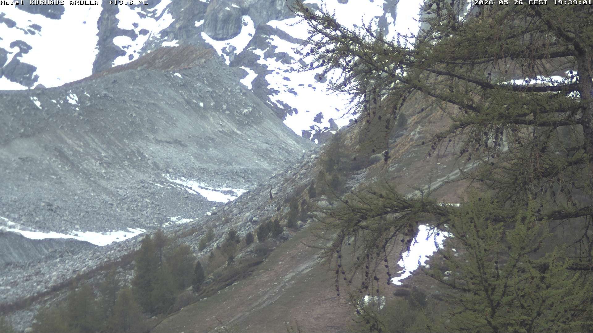 Evolène › Süden: Grand Hotel And Kurhaus - Valais, Suisse: Arolla, piste des Fontanesses