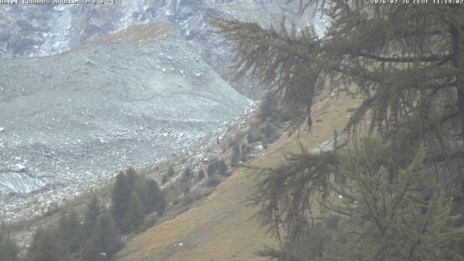 Evolène › Süden: Grand Hotel And Kurhaus - Valais, Suisse: Arolla, piste des Fontanesses
