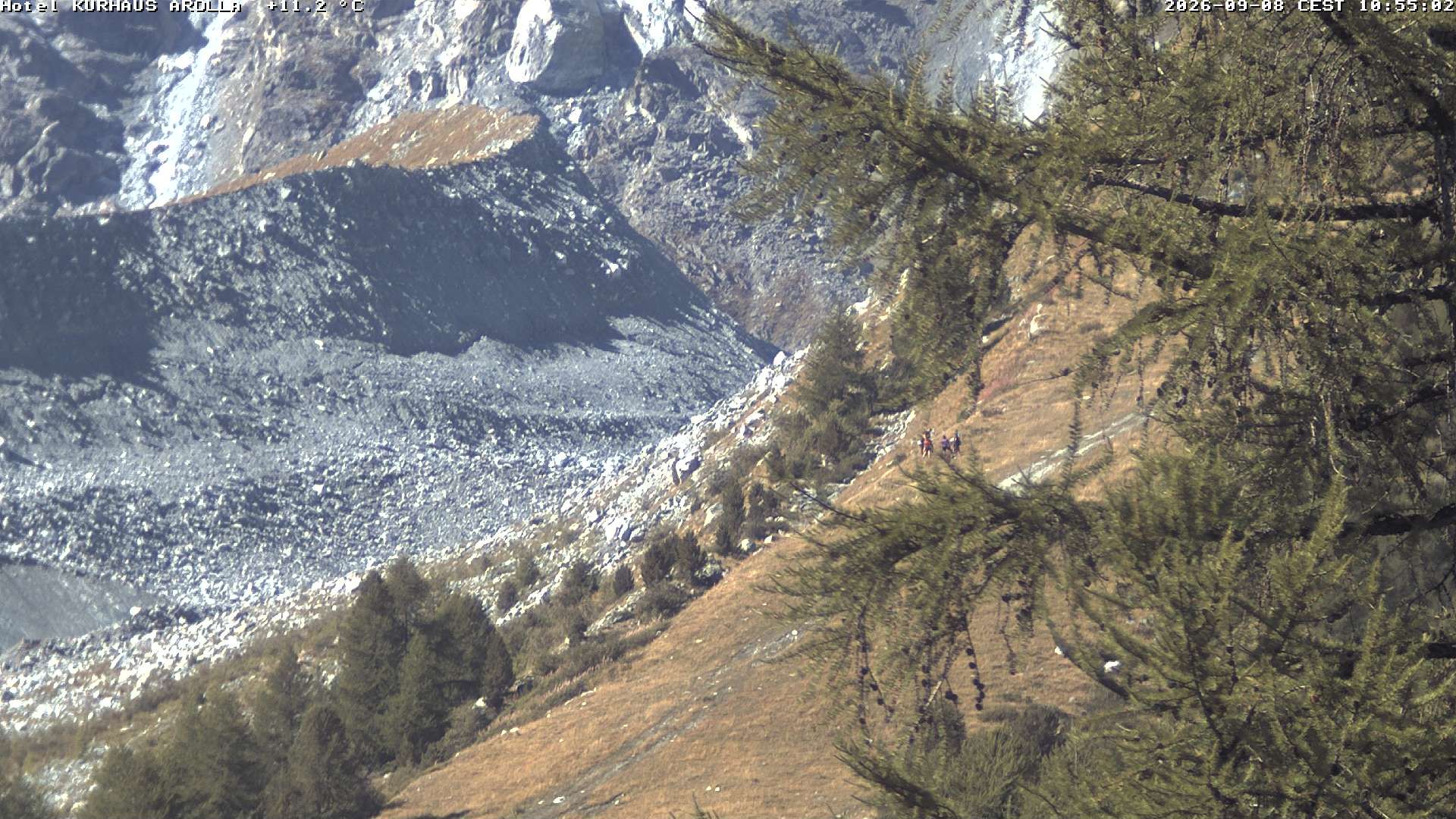 Evolène › Süden: Grand Hotel And Kurhaus - Valais, Suisse: Arolla, piste des Fontanesses