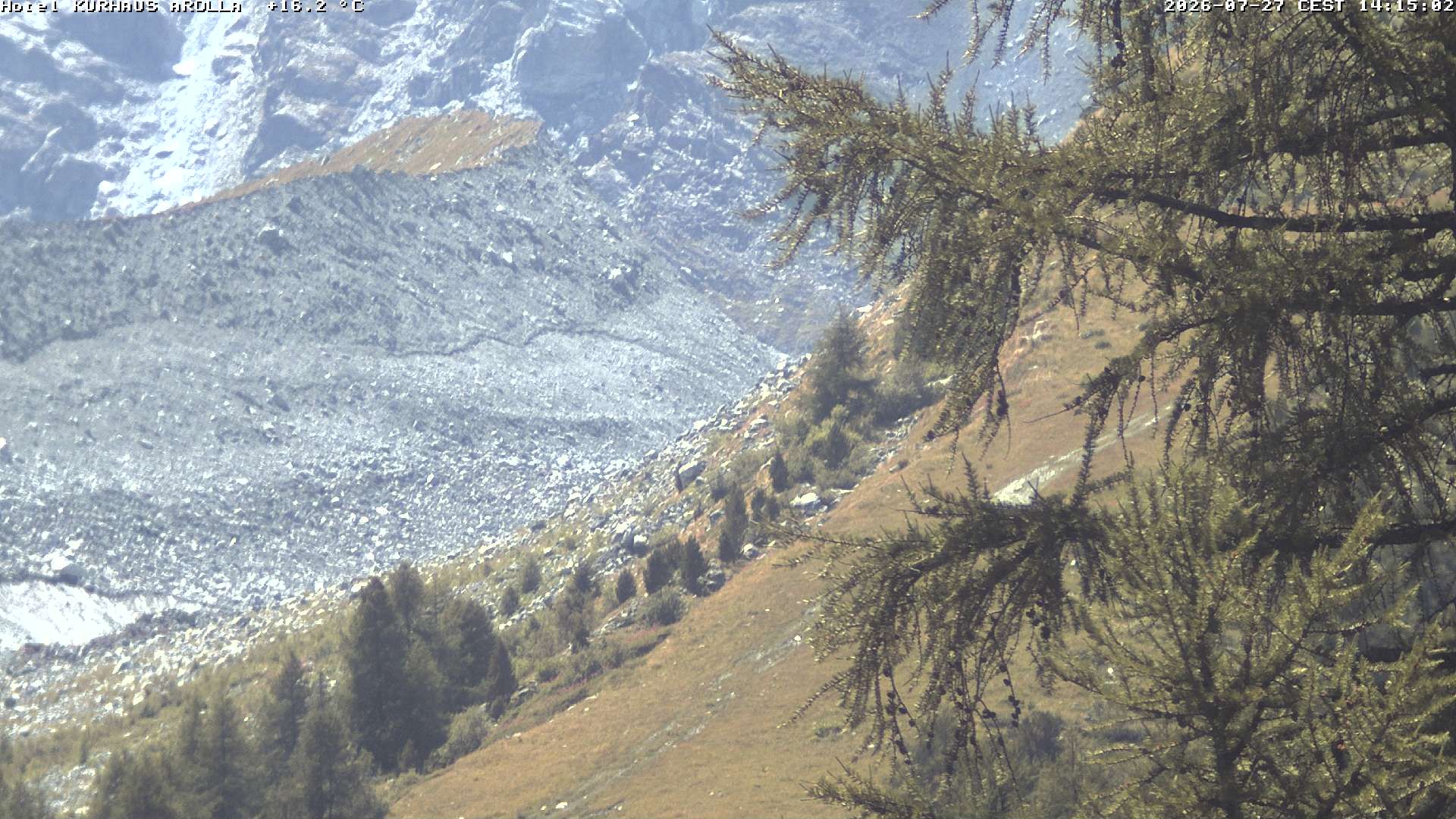 Evolène › Süden: Grand Hotel And Kurhaus - Valais, Suisse: Arolla, piste des Fontanesses