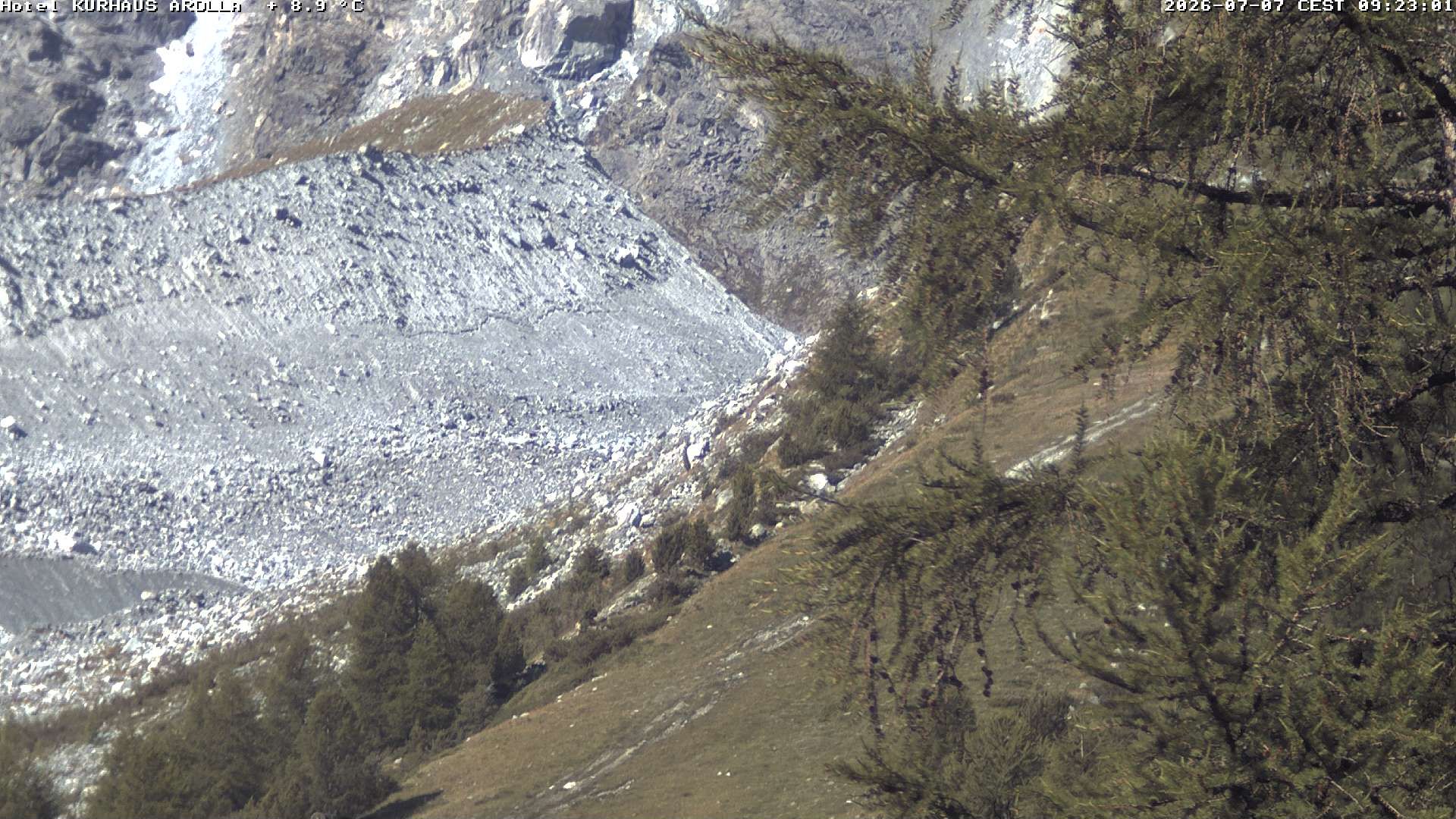 Evolène › Süden: Grand Hotel And Kurhaus - Valais, Suisse: Arolla, piste des Fontanesses