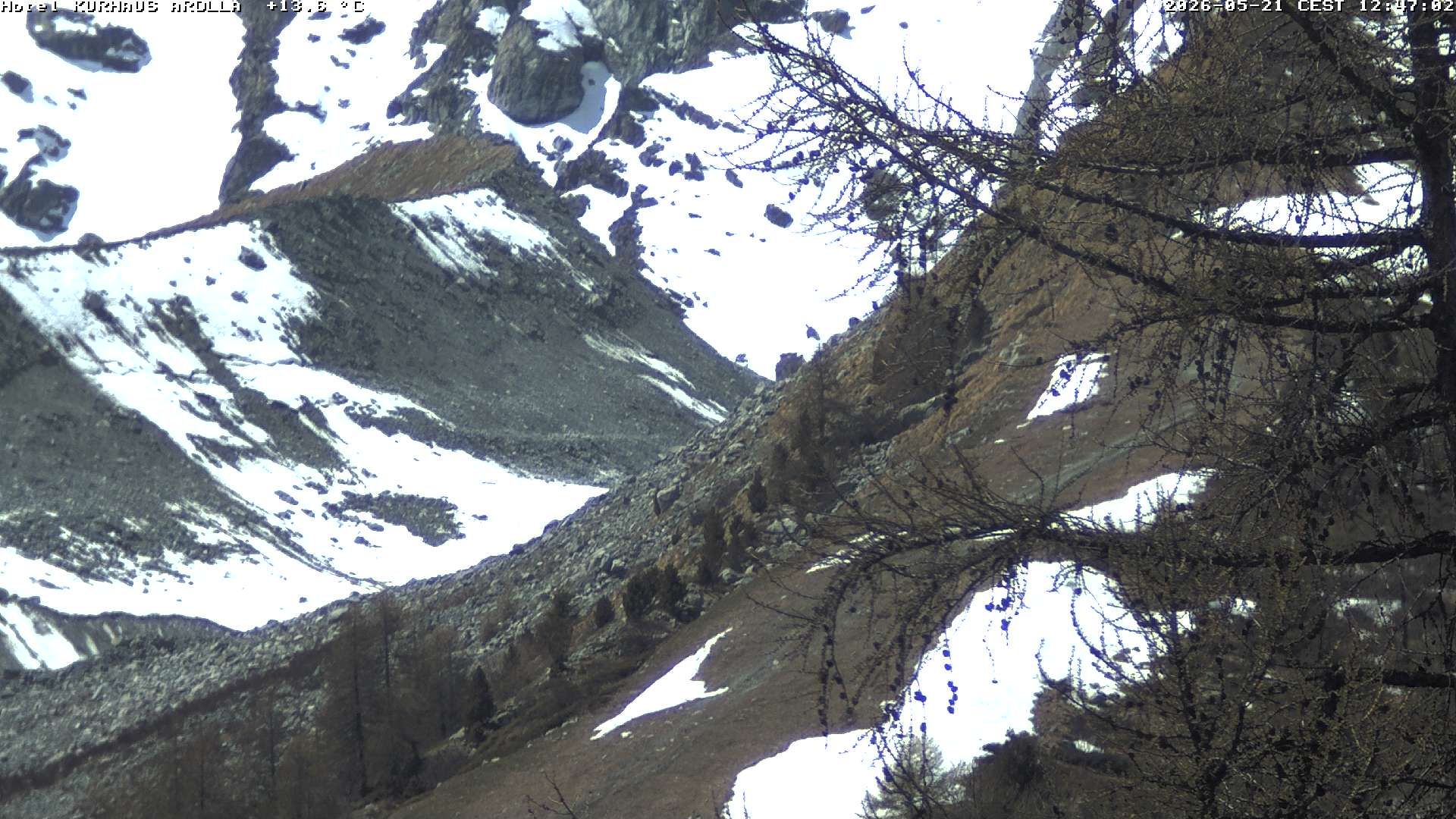 Evolène › Süden: Grand Hotel And Kurhaus - Valais, Suisse: Arolla, piste des Fontanesses