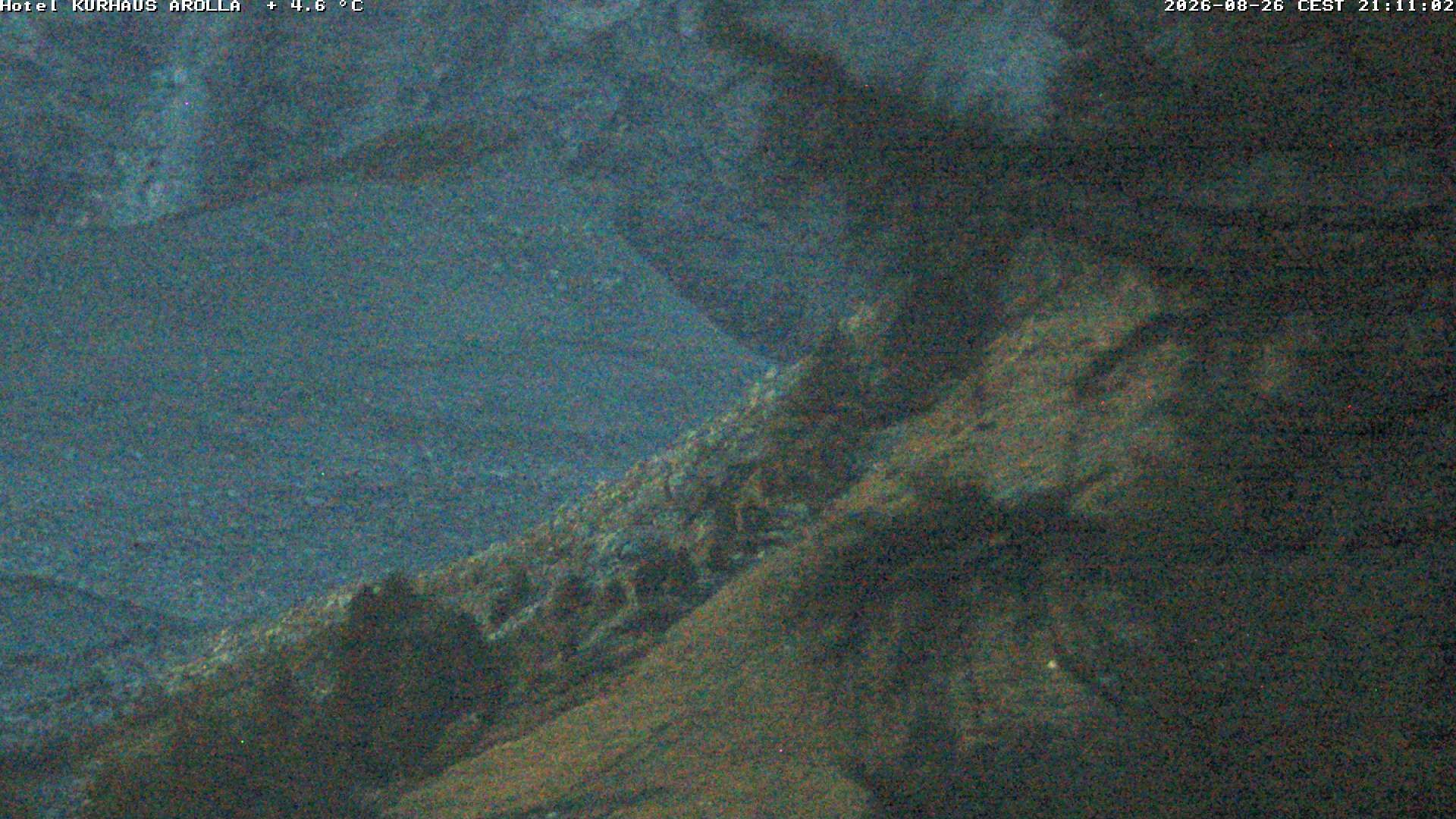 Evolène › Süden: Grand Hotel And Kurhaus - Valais, Suisse: Arolla, piste des Fontanesses
