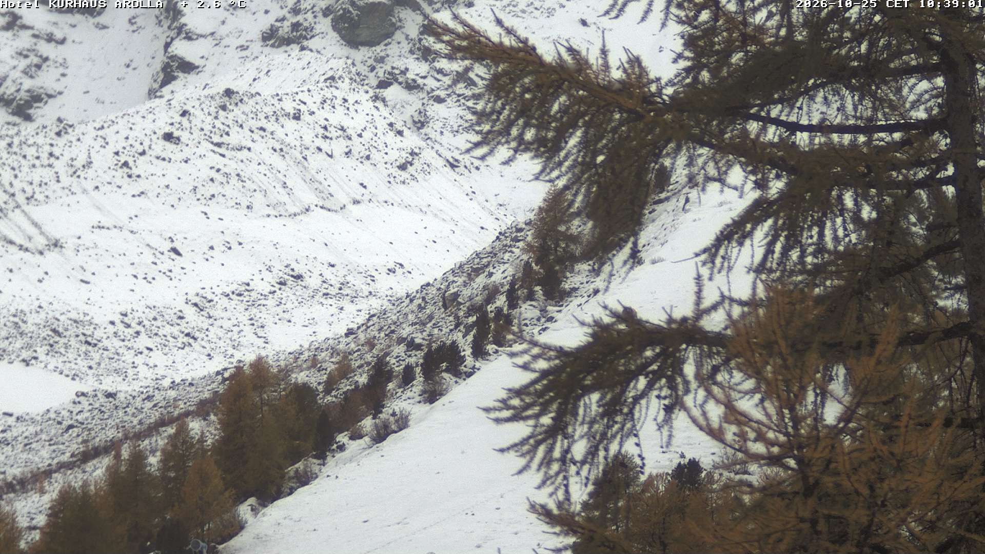 Evolène › Süden: Grand Hotel And Kurhaus - Valais, Suisse: Arolla, piste des Fontanesses