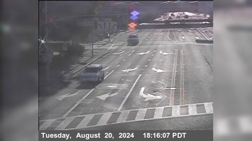 Traffic Cam El Cerrito › North: T260W -- SR-123 : Cutting Blvd - Looking West