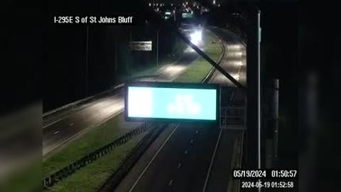 Traffic Cam Jacksonville: I-295 E at S of St Johns Bluff Rd