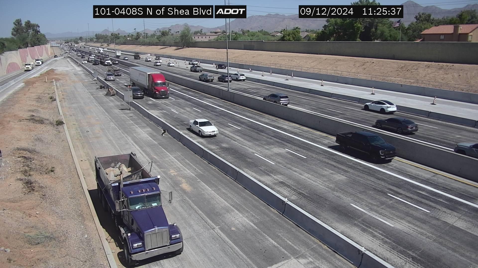 Traffic Cam Scottsdale › South: L-101 SB 40.91 @N of Shea